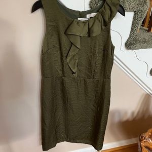 Brand New Ann Taylor Loft Olive dress, size 8